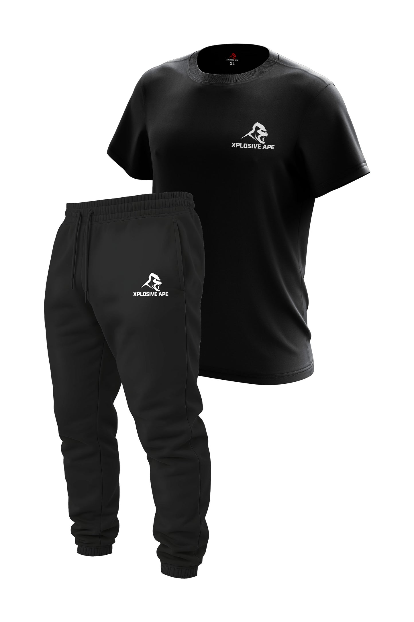 XAPE Prime Logo Joggers & Classic Logo V2 Tee Combo - Black
