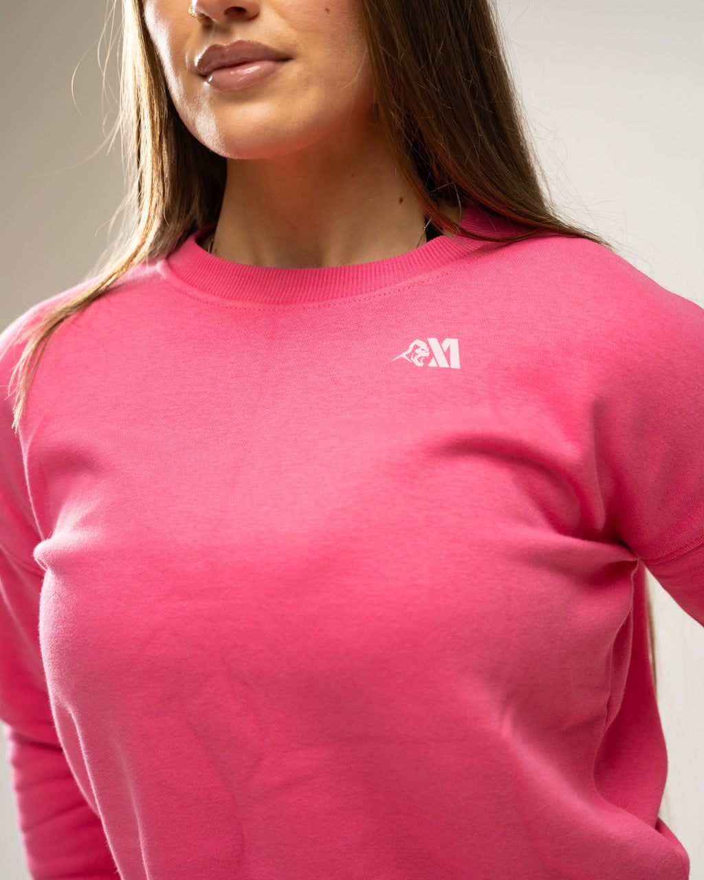 XAPE Core Logo Cropped Sweatshirt - Dusty Pink