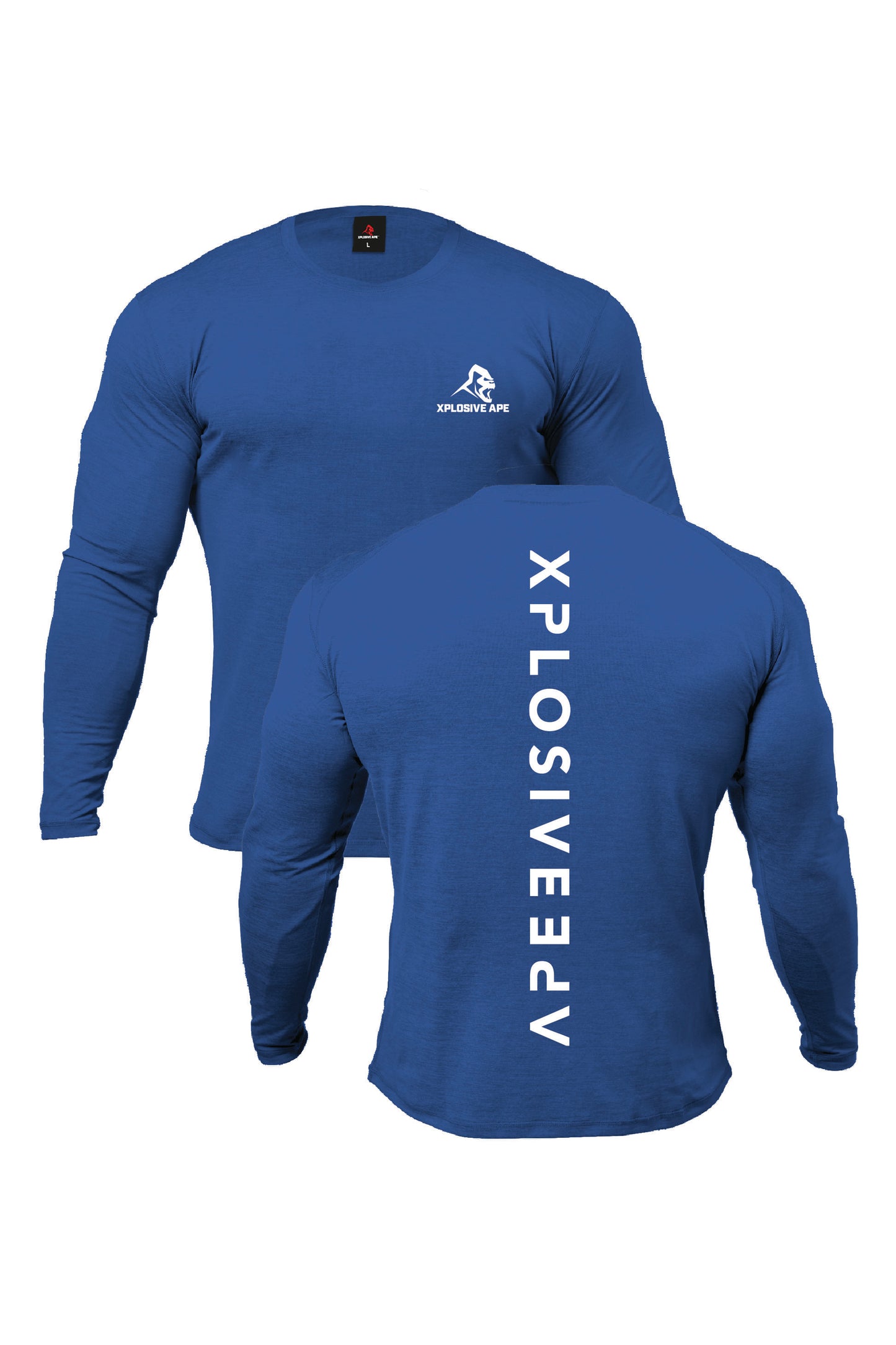 XAPE Futuristic V2 Long Sleeve Tee - Royal Blue