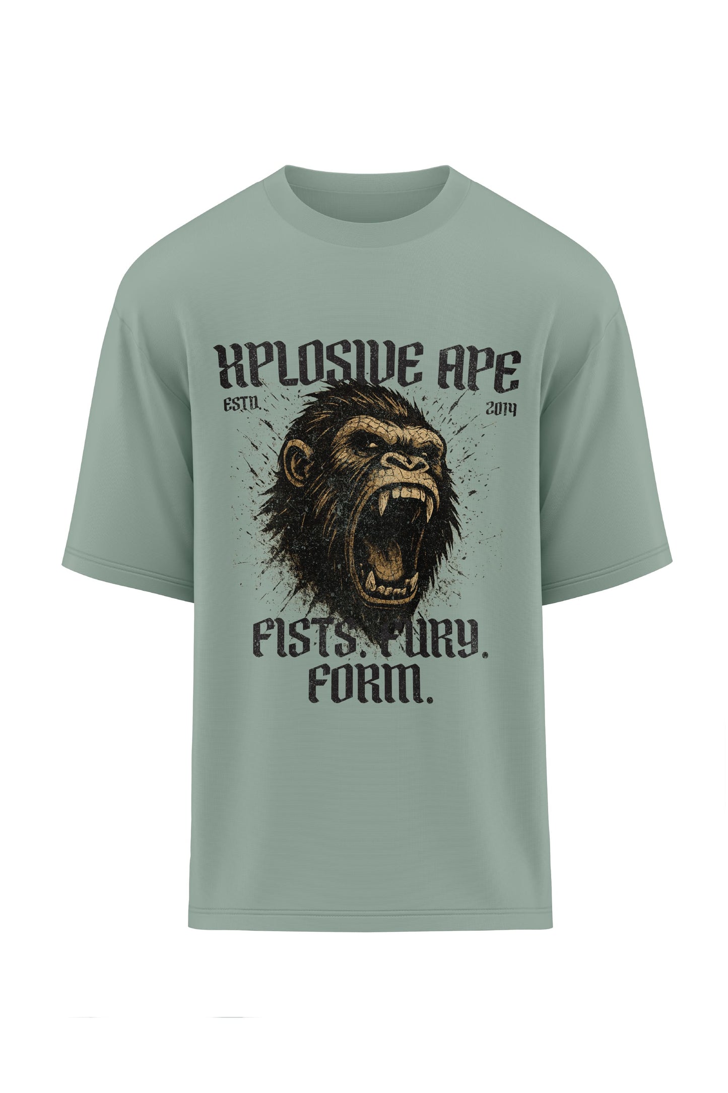 XAPE Fist Fury Oversized Tee - Sage