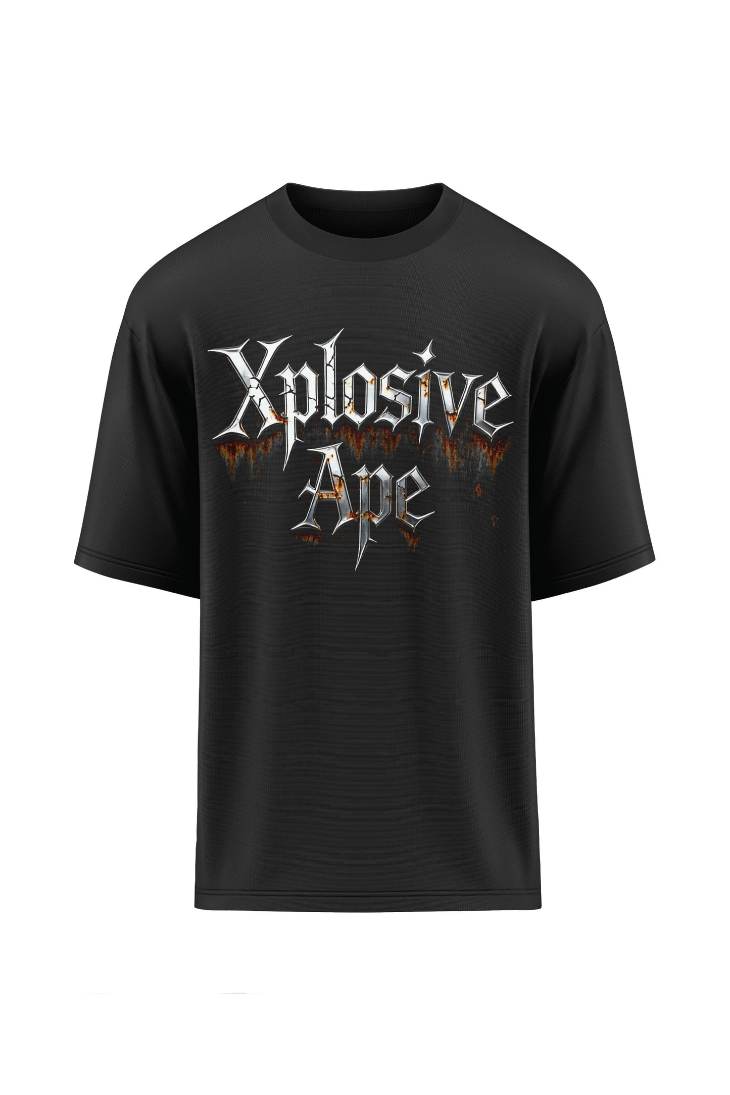 XAPE Forged in Fire Oversized Tee - Black