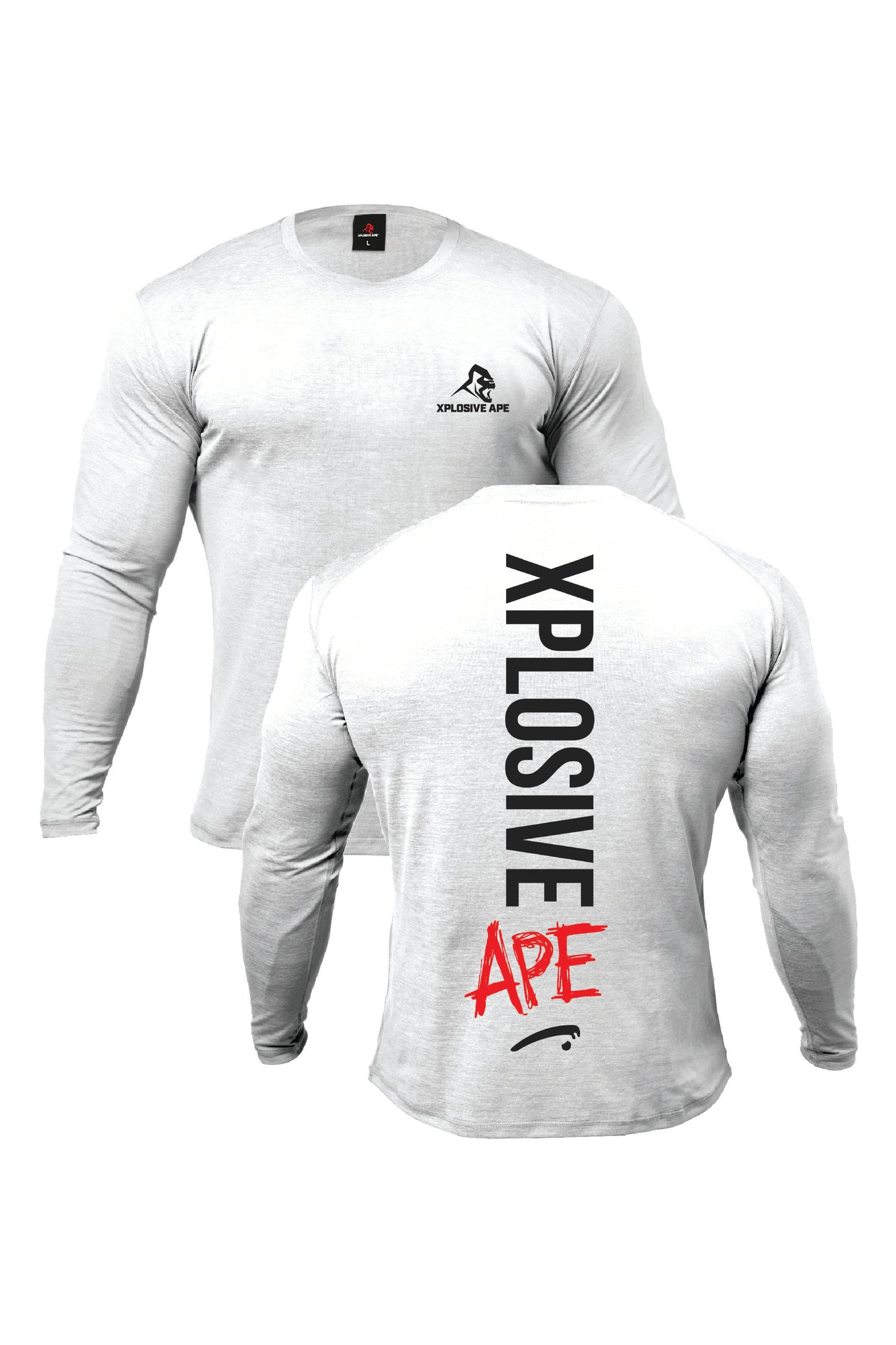 XAPE Graffiti V2 Long Sleeve Tee - White