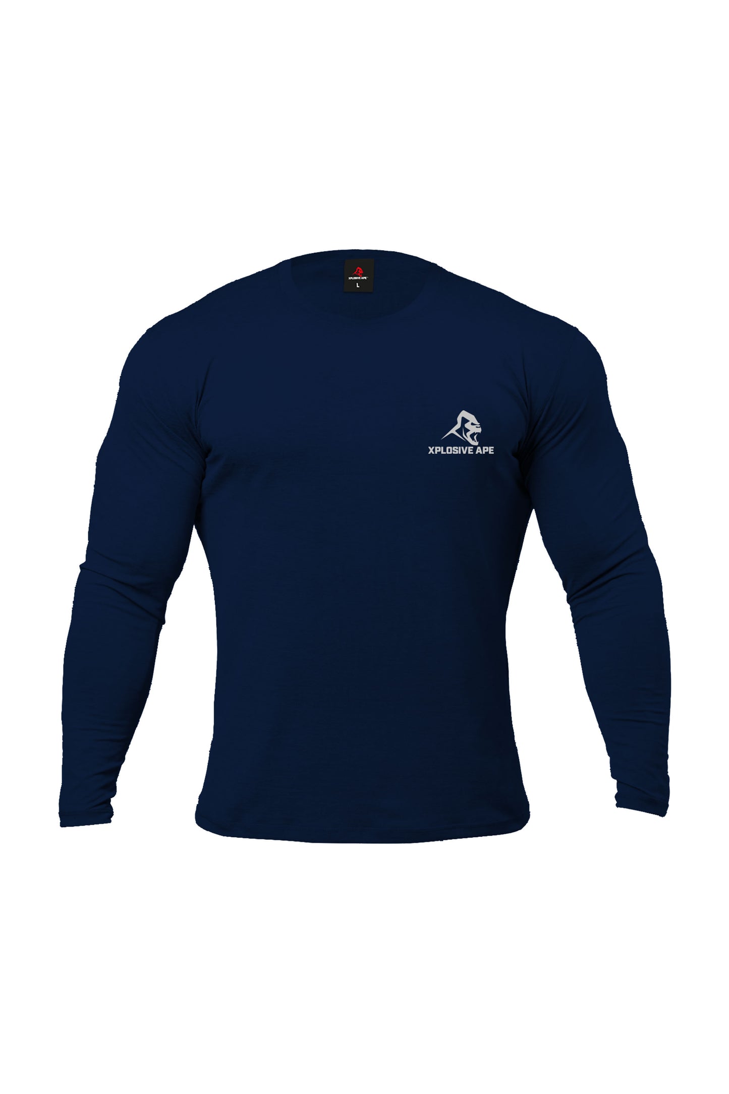 XAPE Garage Strength Long Sleeve Tee - Navy