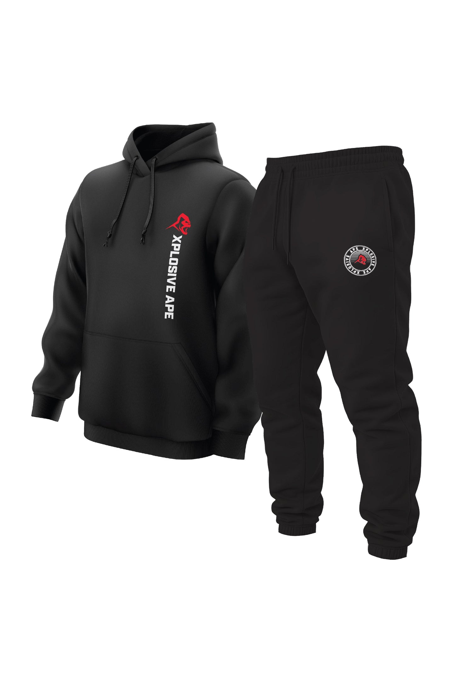 XAPE Originals Hoodie & Venus Joggers Combo - Black