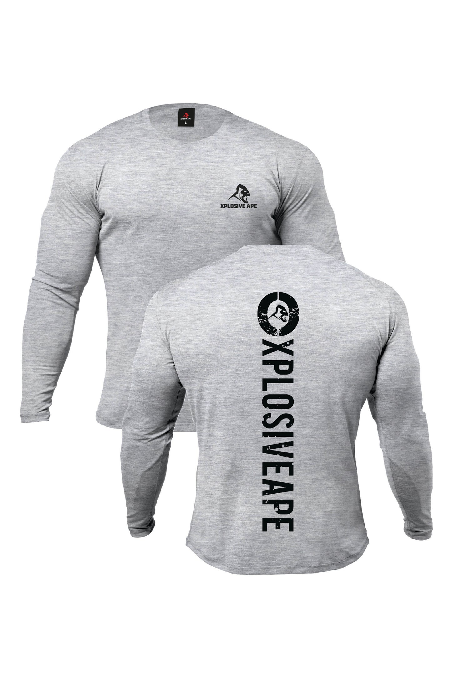 XAPE Impact V2 Long Sleeve Tee - Sports Grey