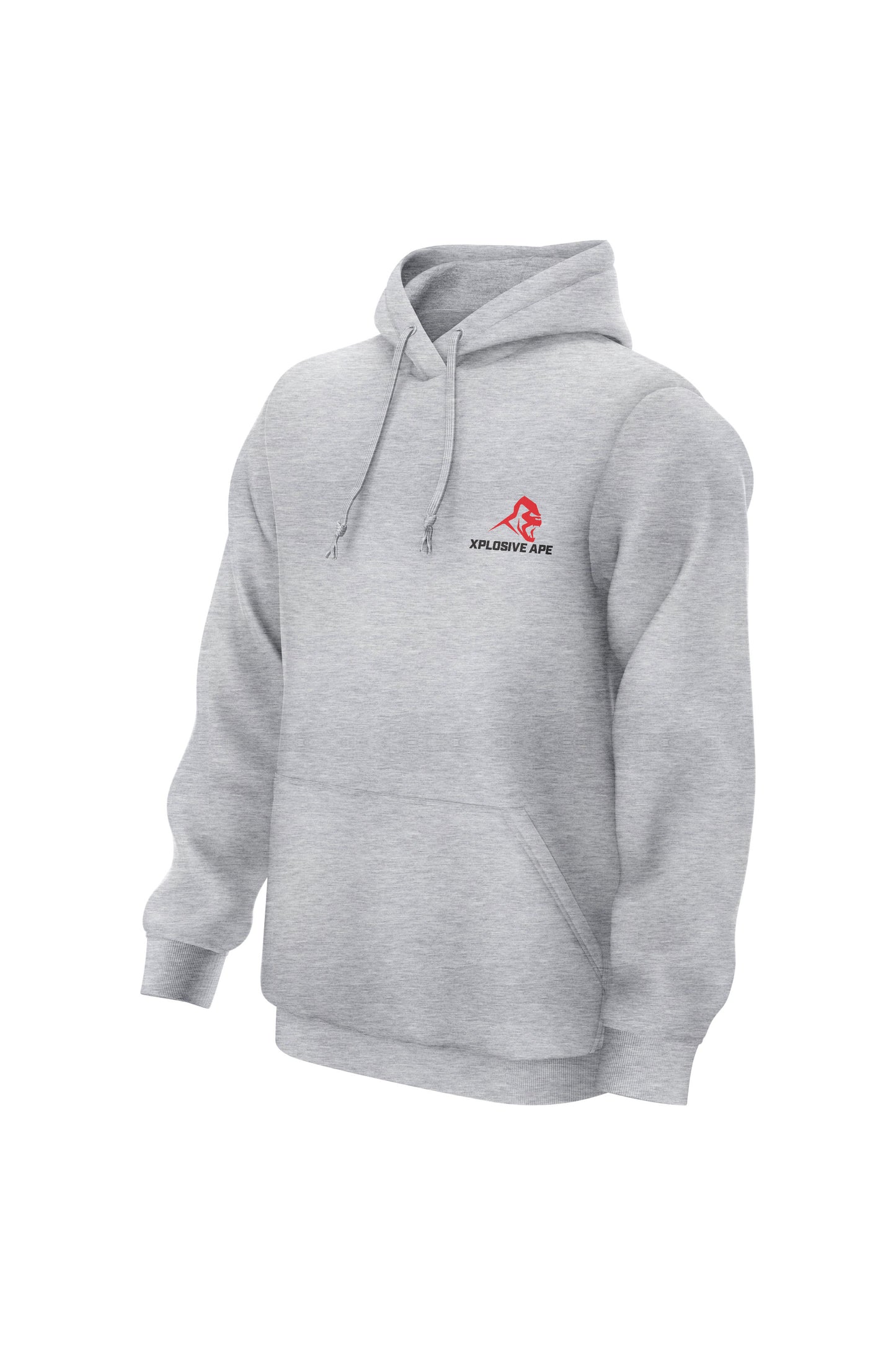 XAPE Original Logo V2 String Hoodie - Heather Grey