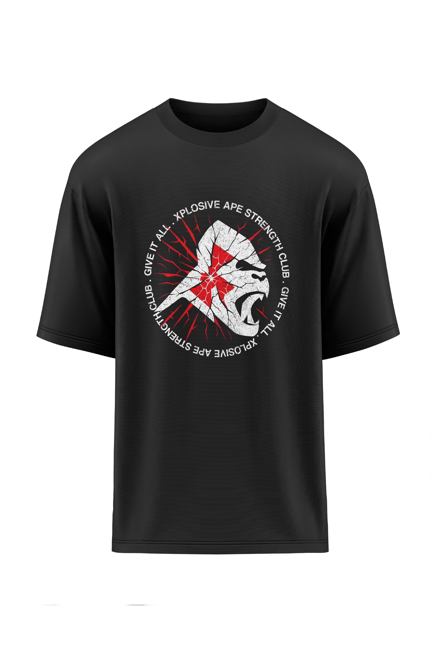 XAPE Shattered Oversized Tee - Black