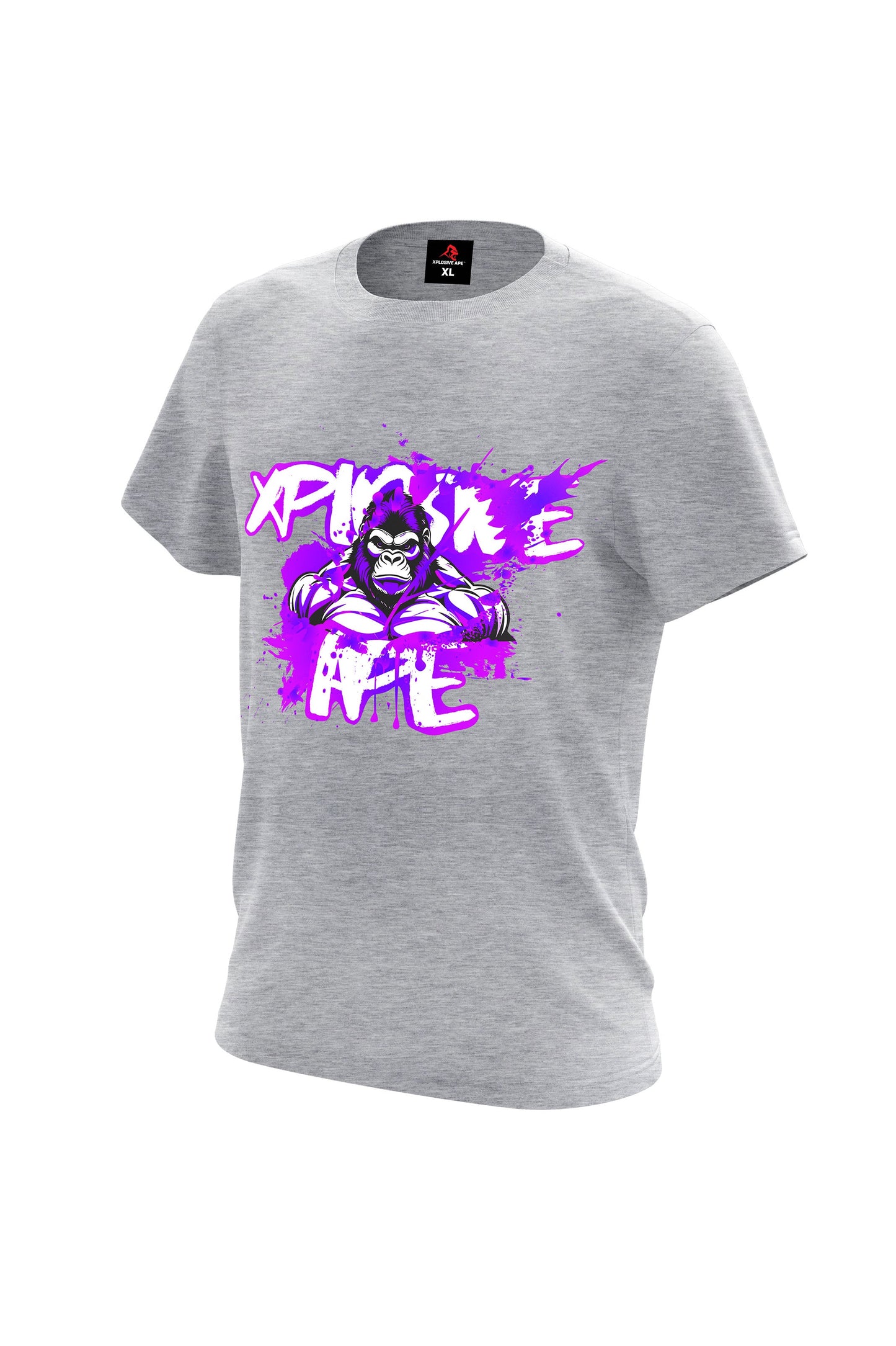 XAPE Splatter Graffiti V1 Tee - Sports Grey