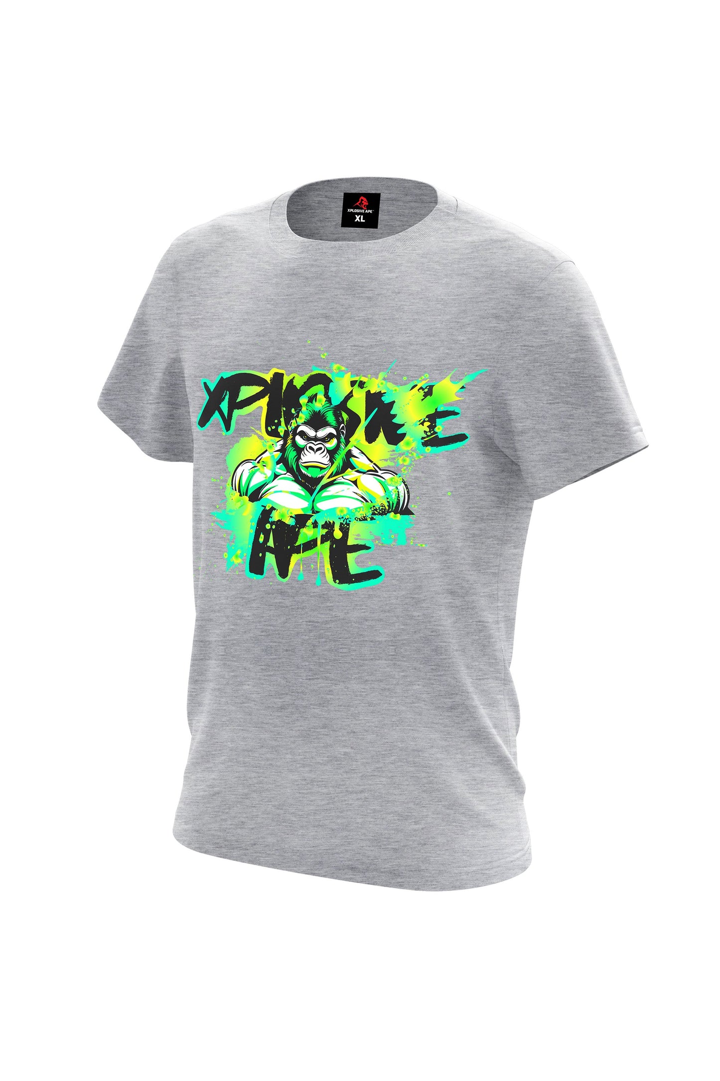 XAPE Splatter Graffiti V2 Tee - Sports Grey