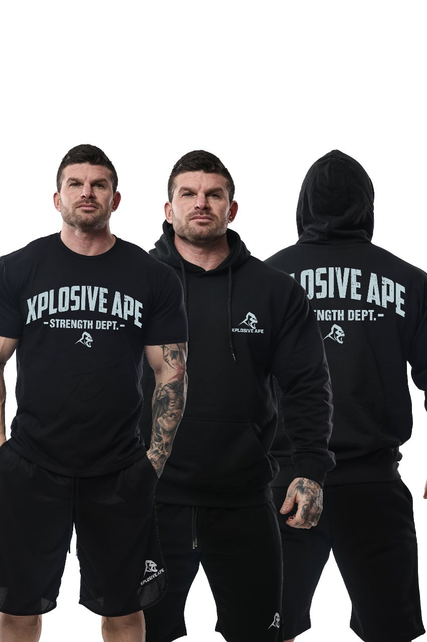 XAPE Strength Dept. Hoodie & Tee Pack - Black