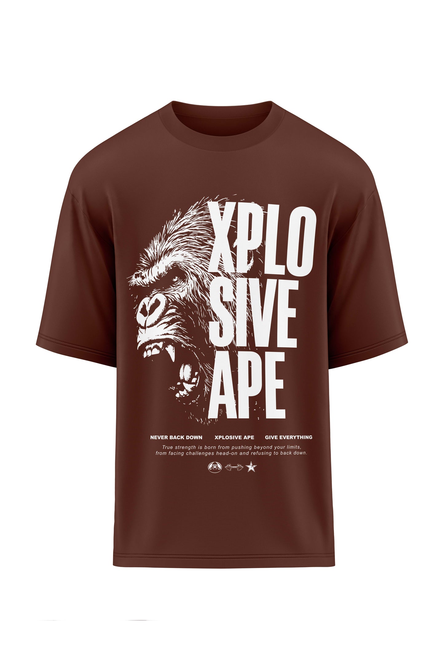 XAPE Vanguard V2 Oversized Tee - Chocolate