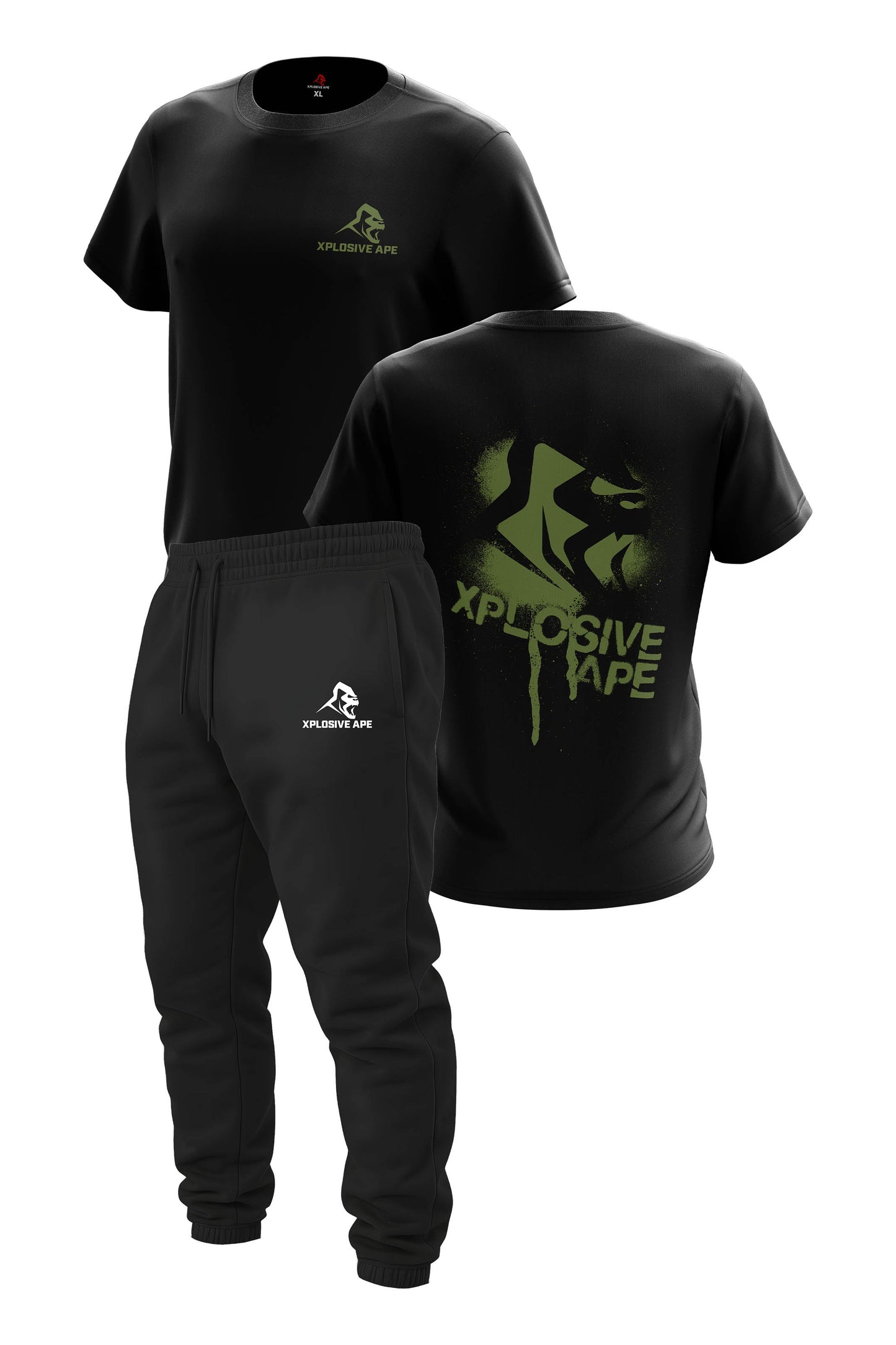 XAPE Canister V2 Tee & Prime Joggers Combo - Black