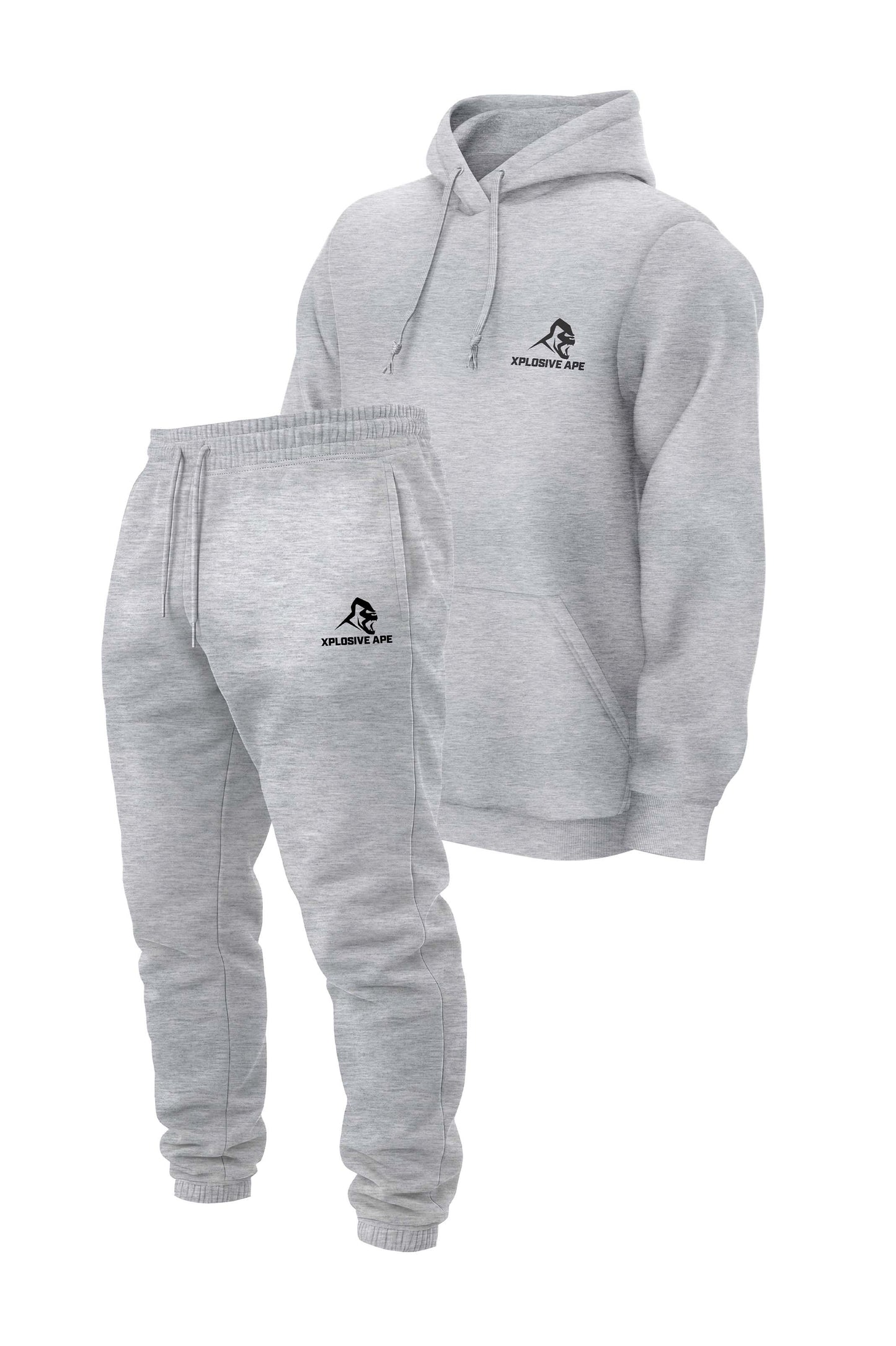 XAPE Classic V2 String Hoodie & Prime Logo V2 Joggers Combo - Grey