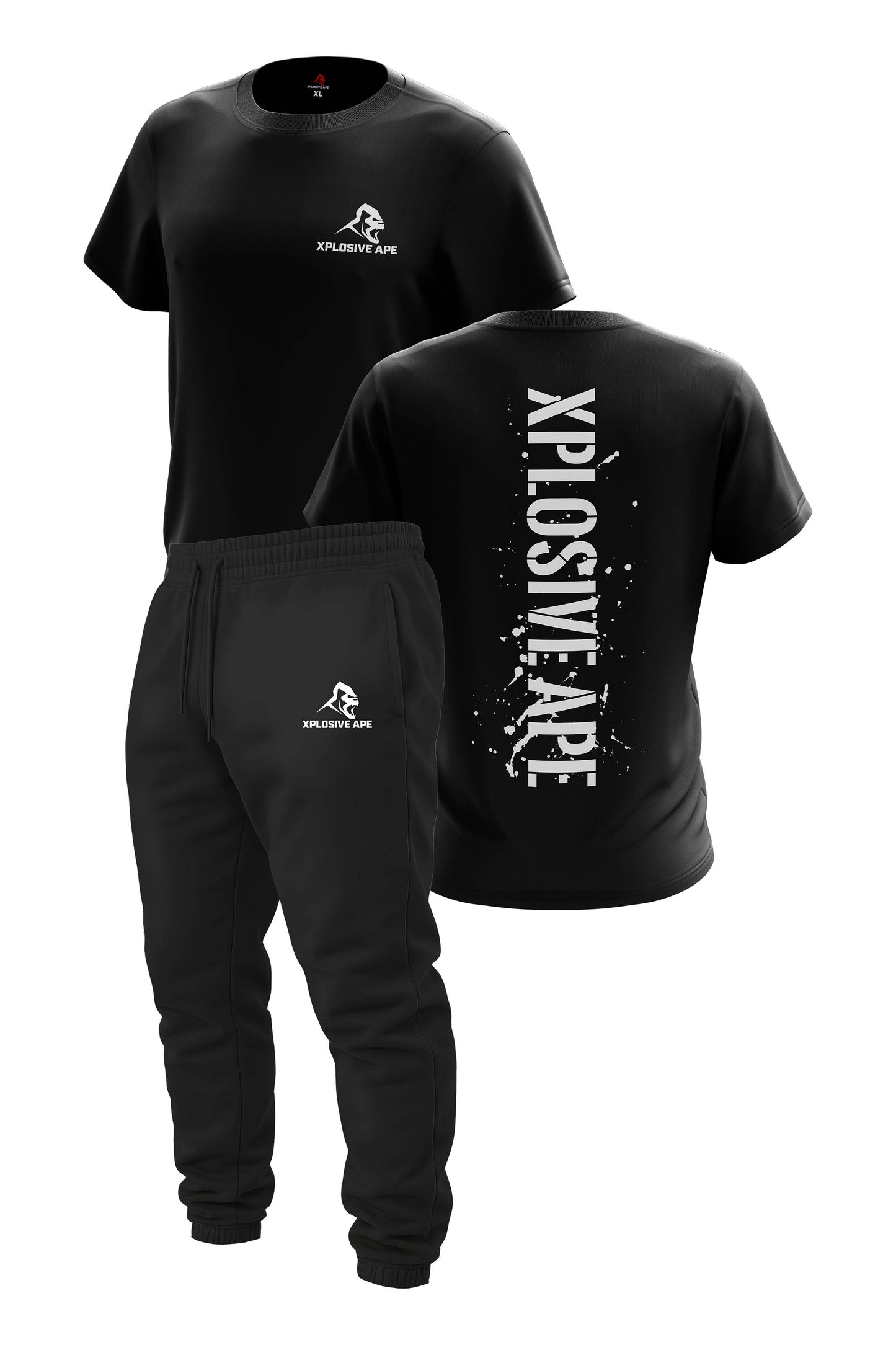 XAPE Smackdown Tee & Prime Joggers Combo - Black