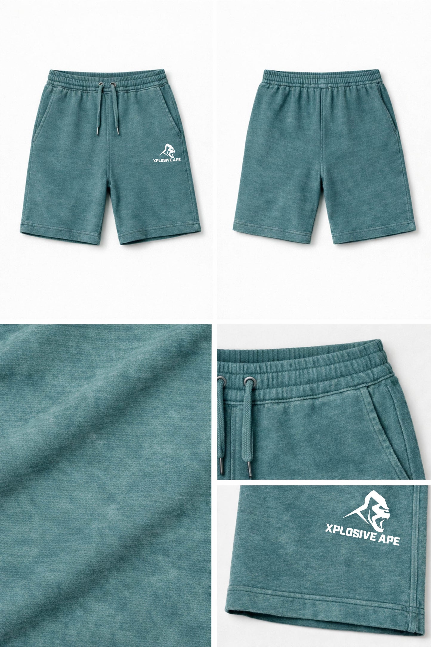 XAPE Vintage Wash Shorts - Green