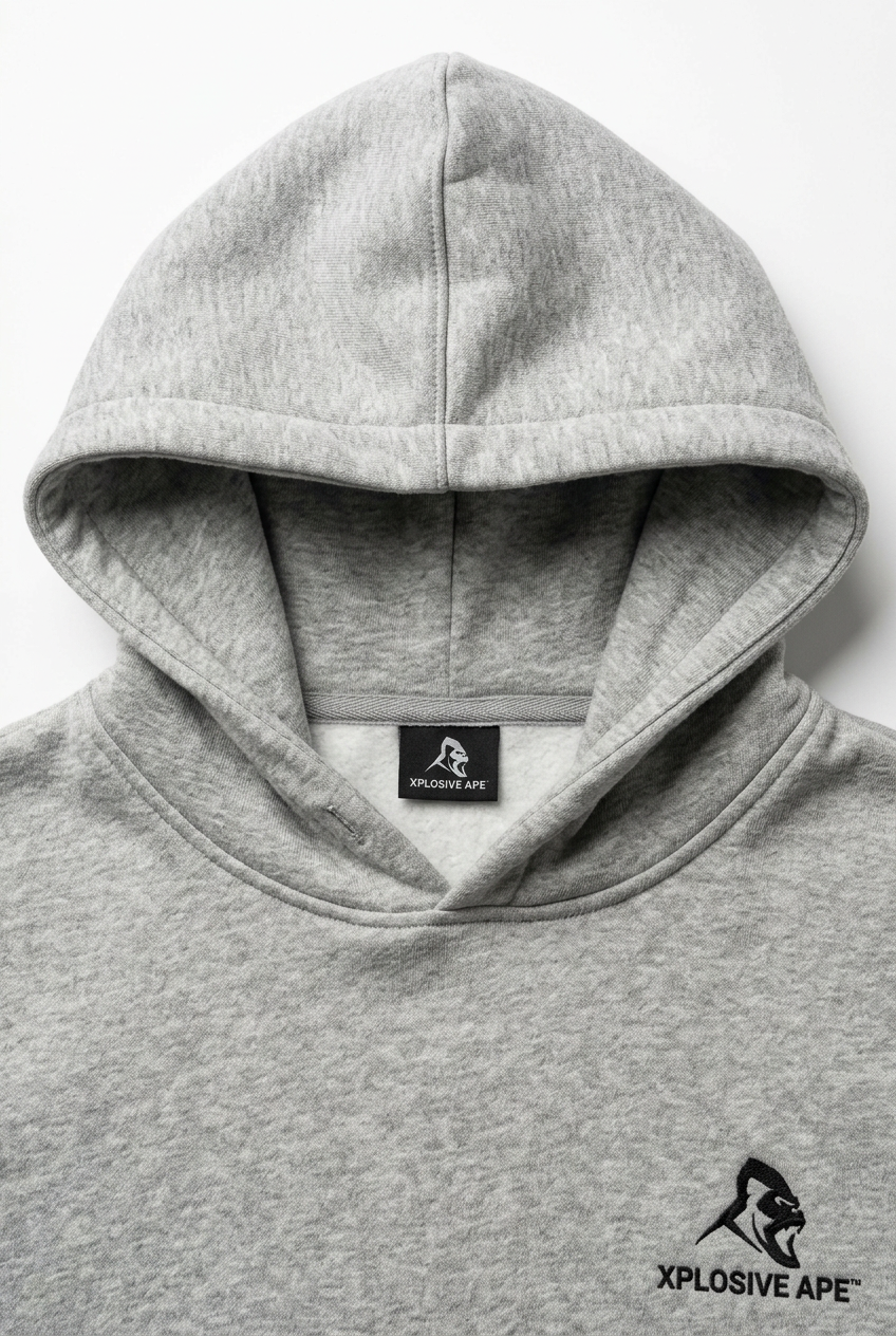 XAPE Stacked Hoodie - Sports Grey