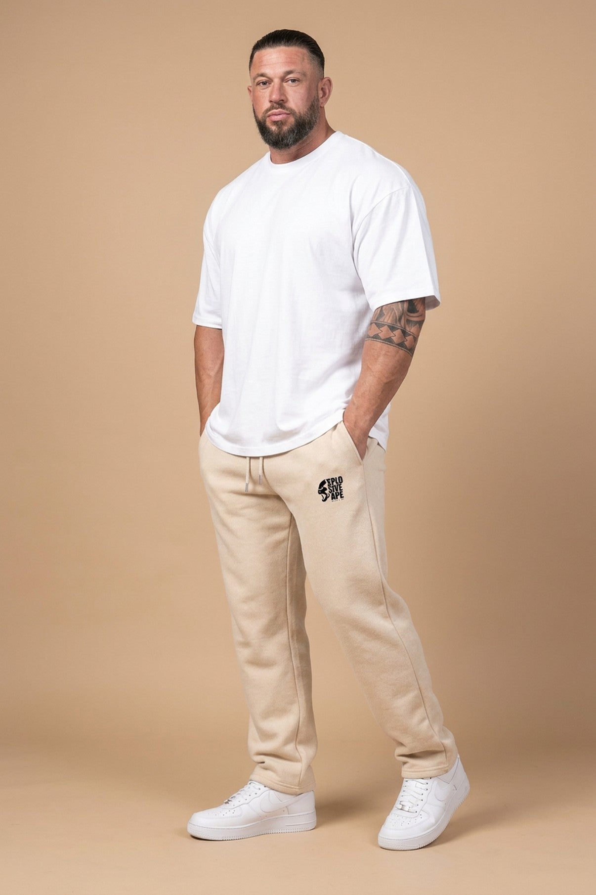 XAPE Ultimate Ape Relaxed Fit Joggers - Stone