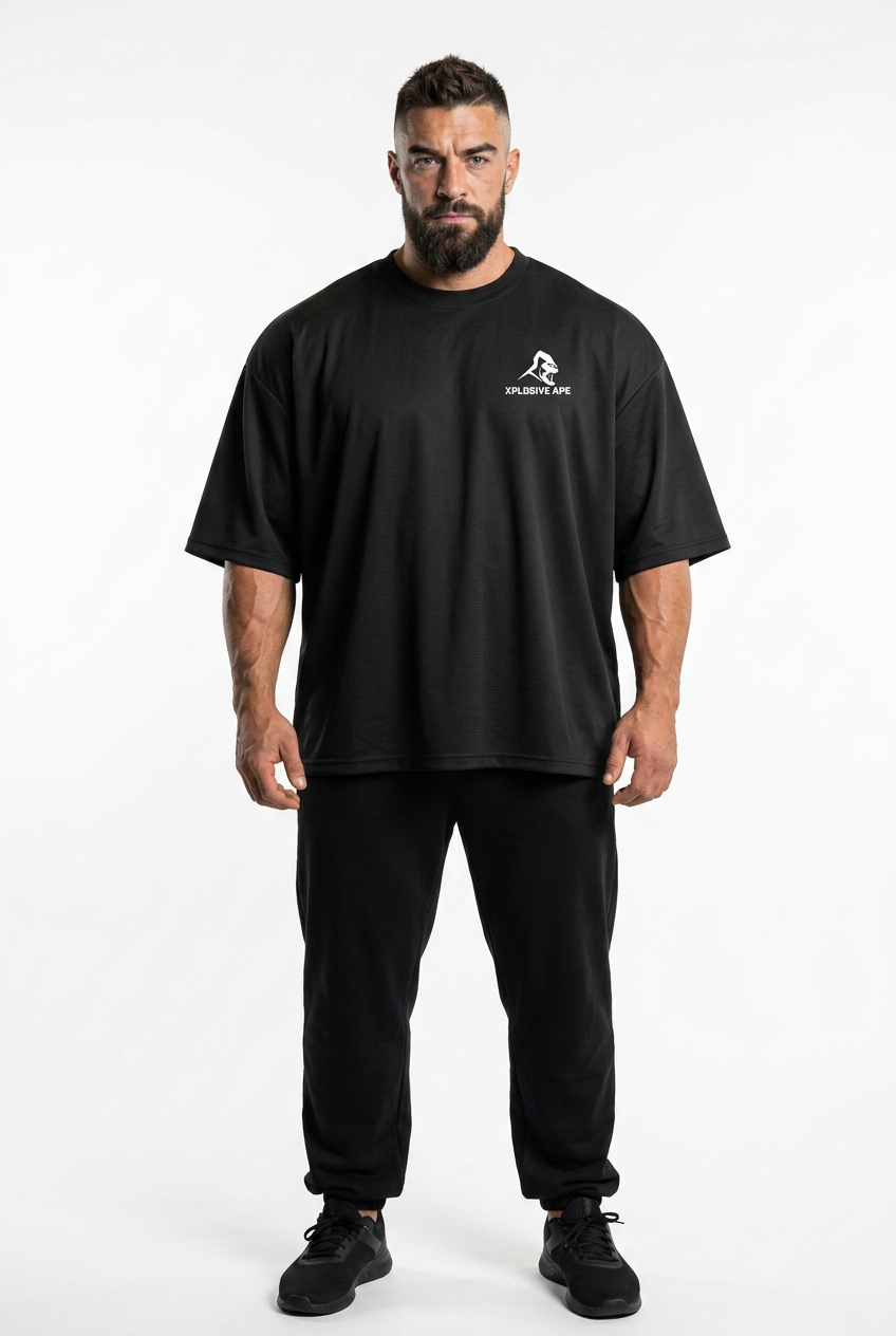 XAPE Strength Culture Ultra Oversized Tee - Black