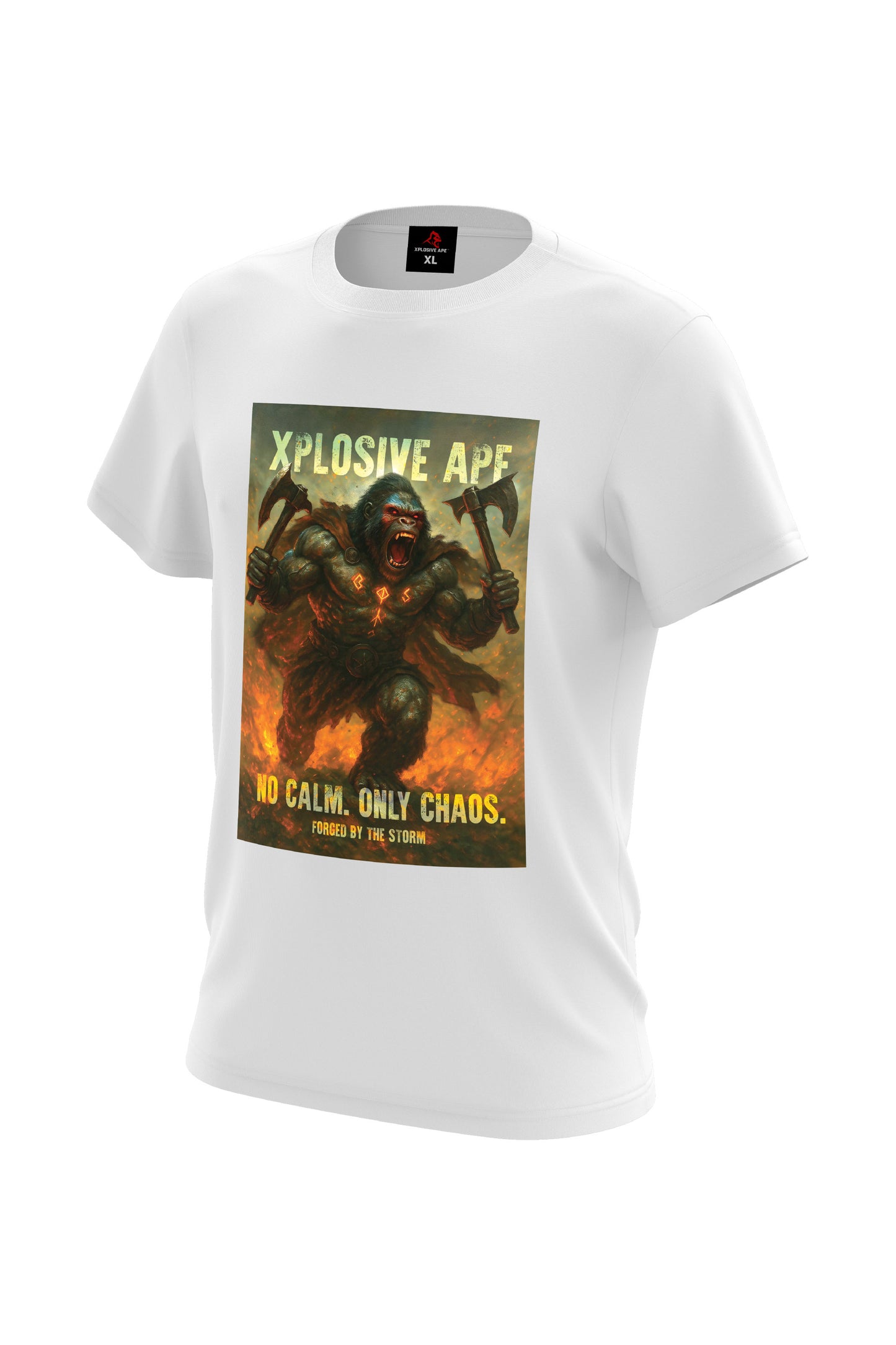 XAPE No Calm Only Chaos Tee - White
