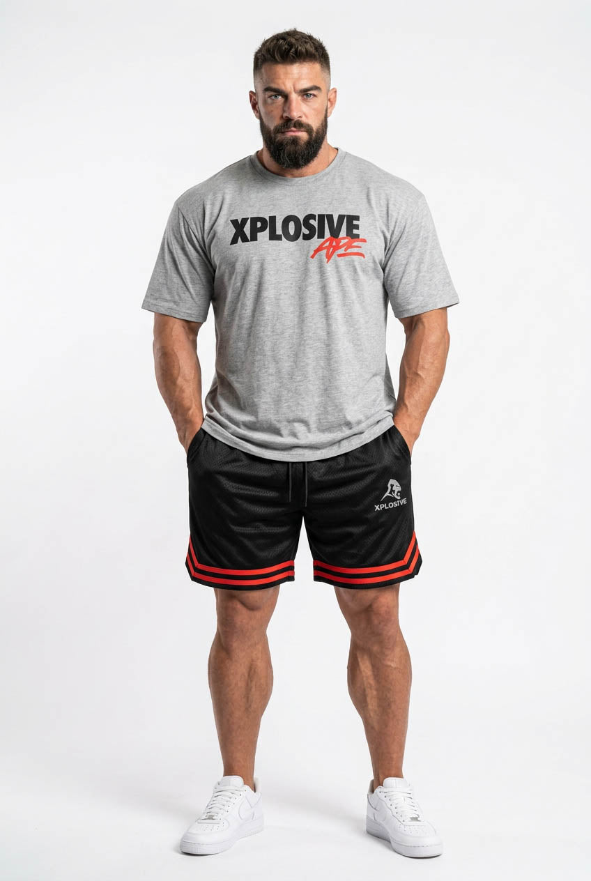 XAPE Strike Shorts - Black/Red