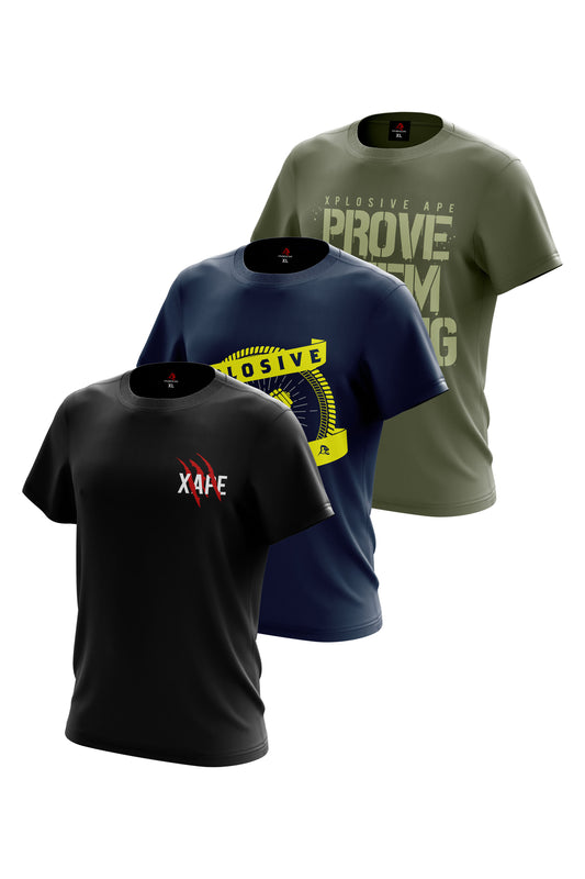 XAPE Score Barbell & Prove Them Wrong 3 Tees Pack