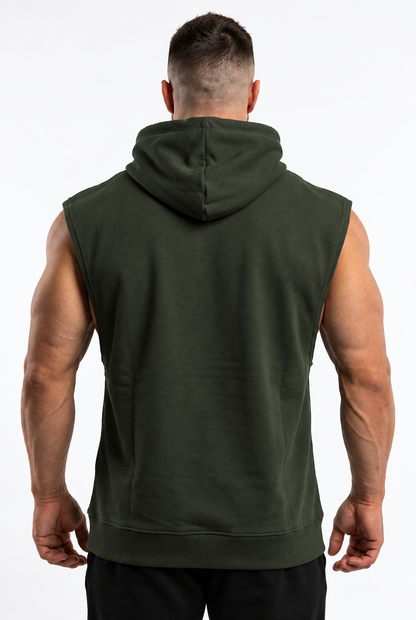 XAPE Apex Drop Arm Muscle Top - Khaki