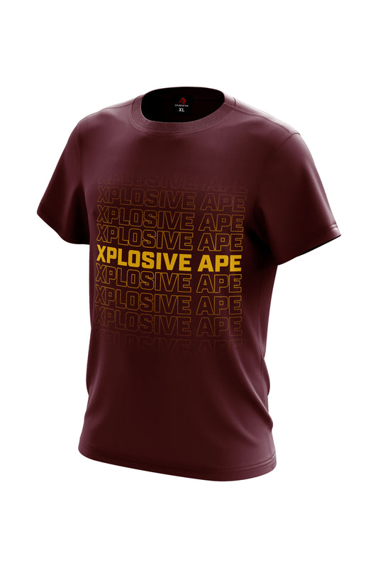 XAPE Gradient Tee - Burgundy