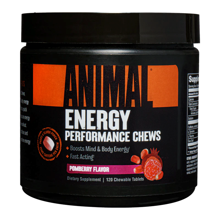 Animal Energy Performance Chews 120 Tabs Pomberry Flavor