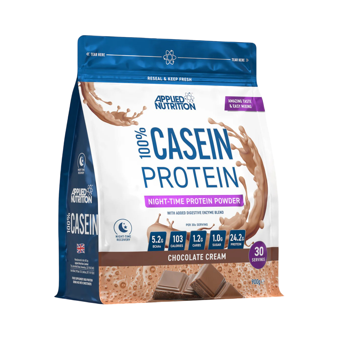 Applied Nutrition Casein 900g Chocolate