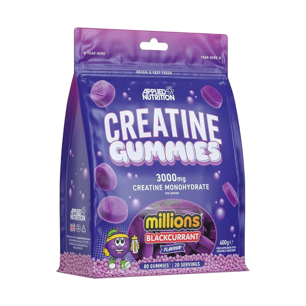 Applied Nutrition Creatine Gummies 80 Softgels Blue Raspberry