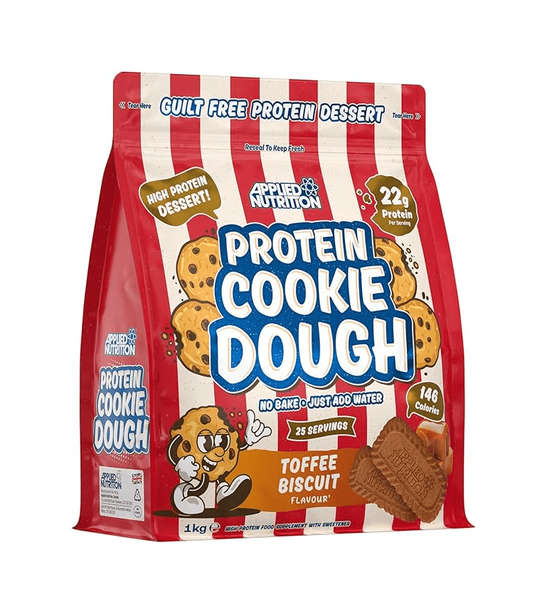 Applied Nutrition Protein Cookie Dough 1kg Toffee Biscuit