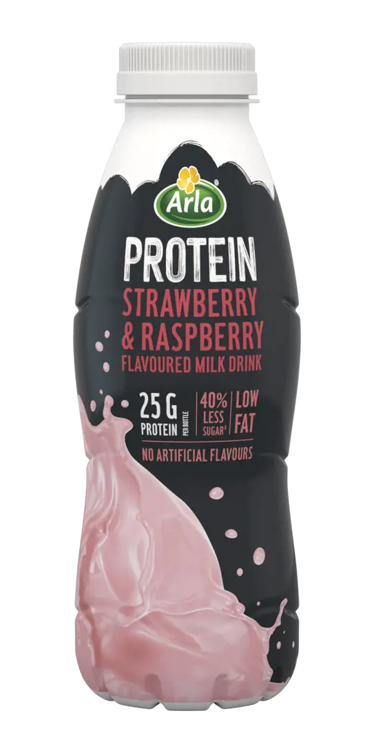 Arla Protein Protein Shake 8x482ml Strawberry & Raspberry