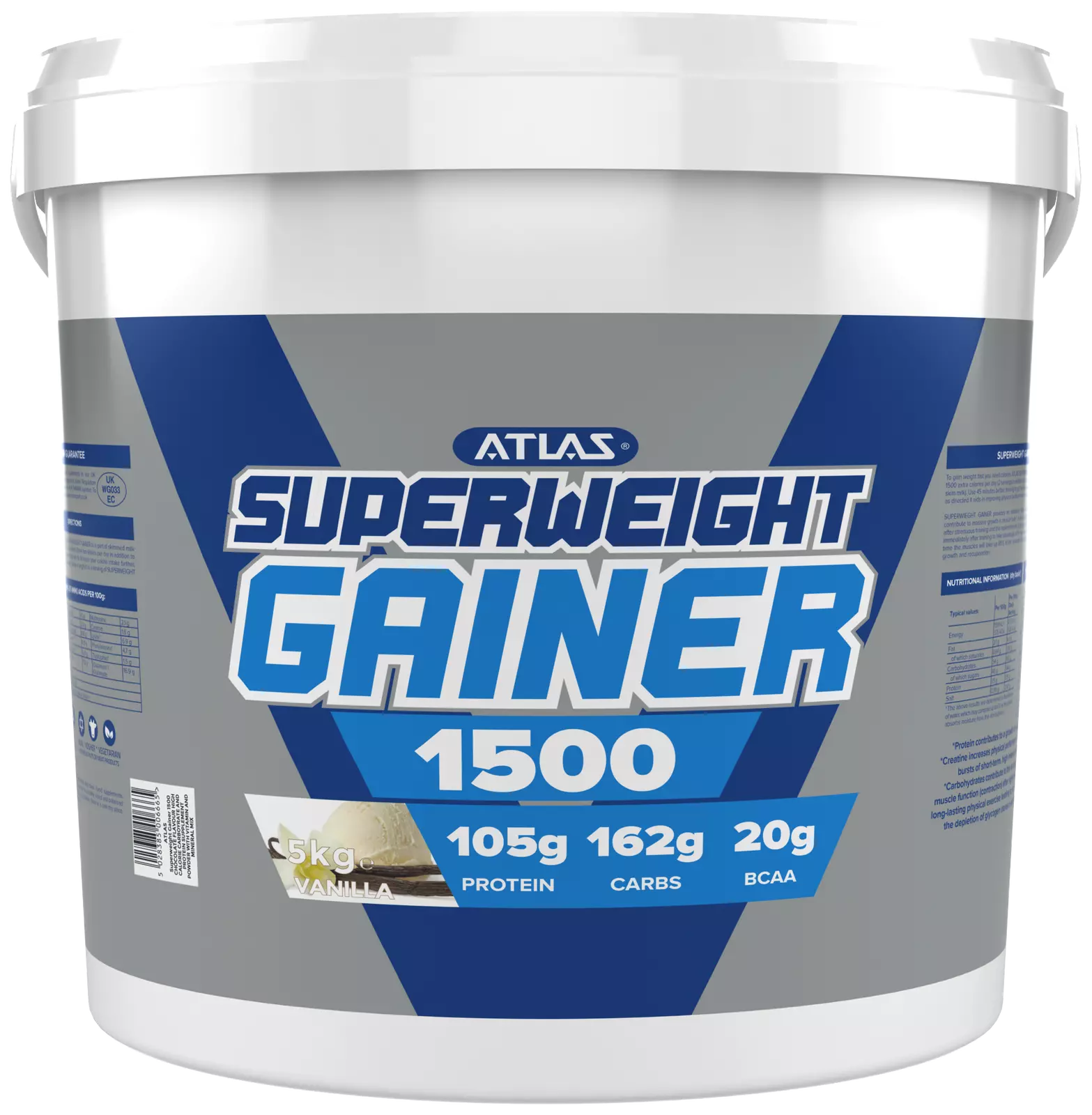 Atlas Superweight Gainer 1500 5kg Vanilla