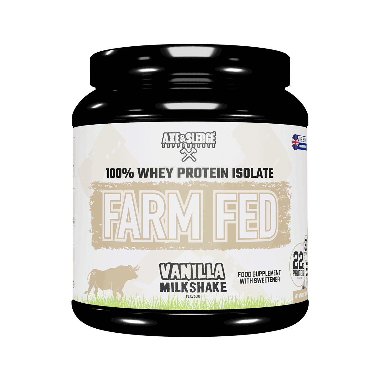 Axe & Sledge Supplements Farm Fed 786g Vanilla Milkshake