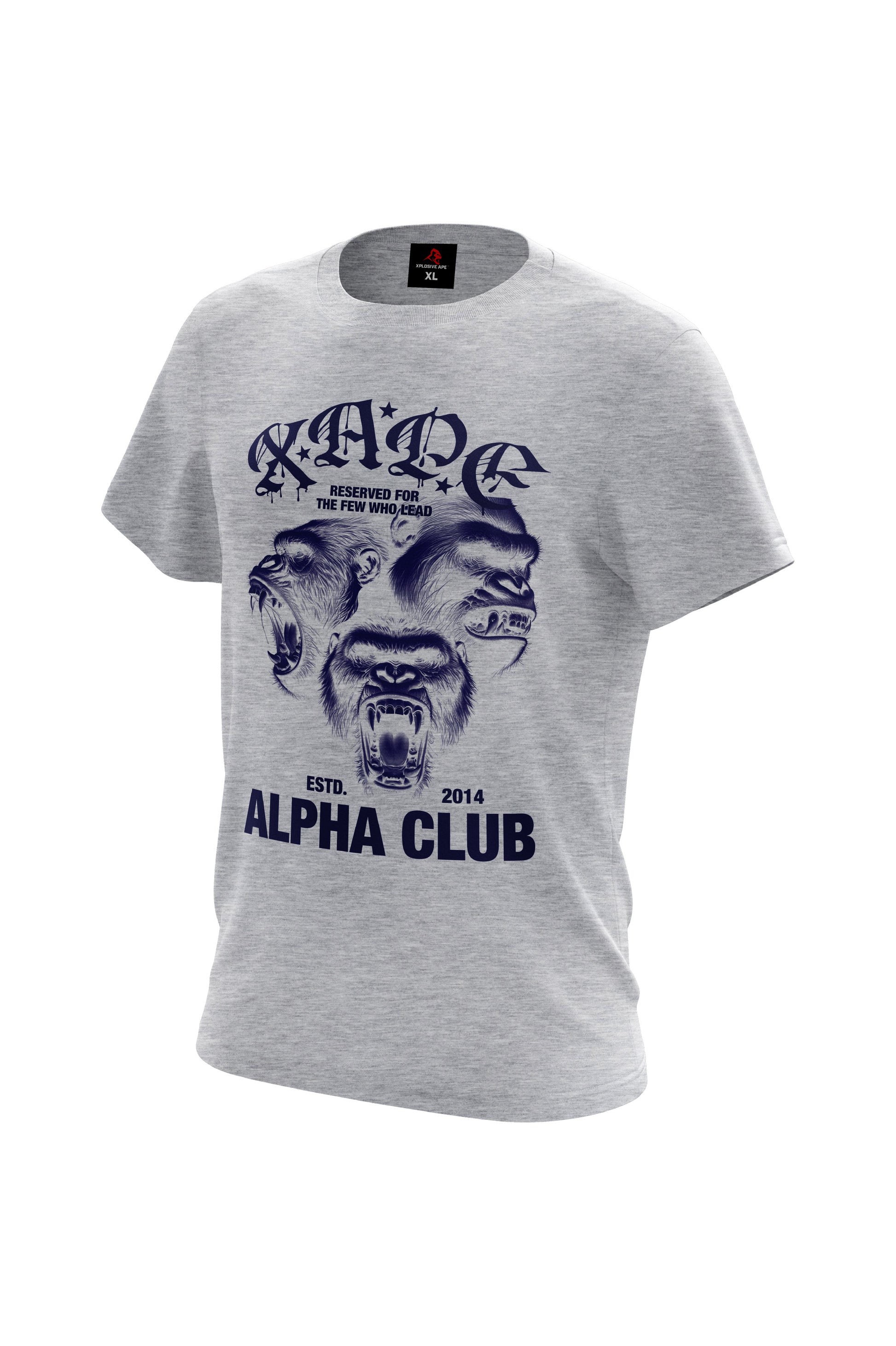 XAPE Alpha Club Reserved Hoodie & Tee Combo - Sports Grey