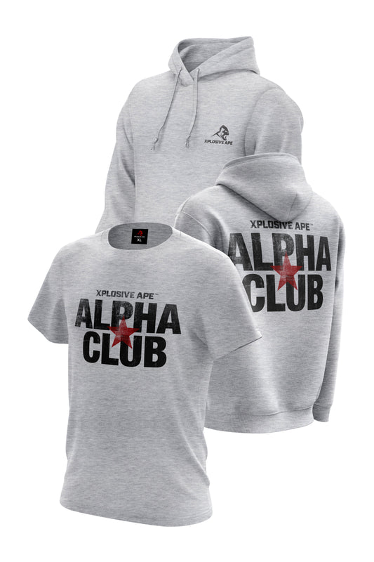 XAPE Alpha Club Hoodie & Tee Combo - Sports Grey