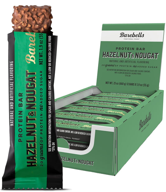 Barebells Protein Bar 12x55g Hazelnut & Nougat