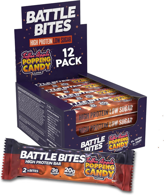 Battle Snacks Battle Bites 12x62g Toffee Apple Popping Candy