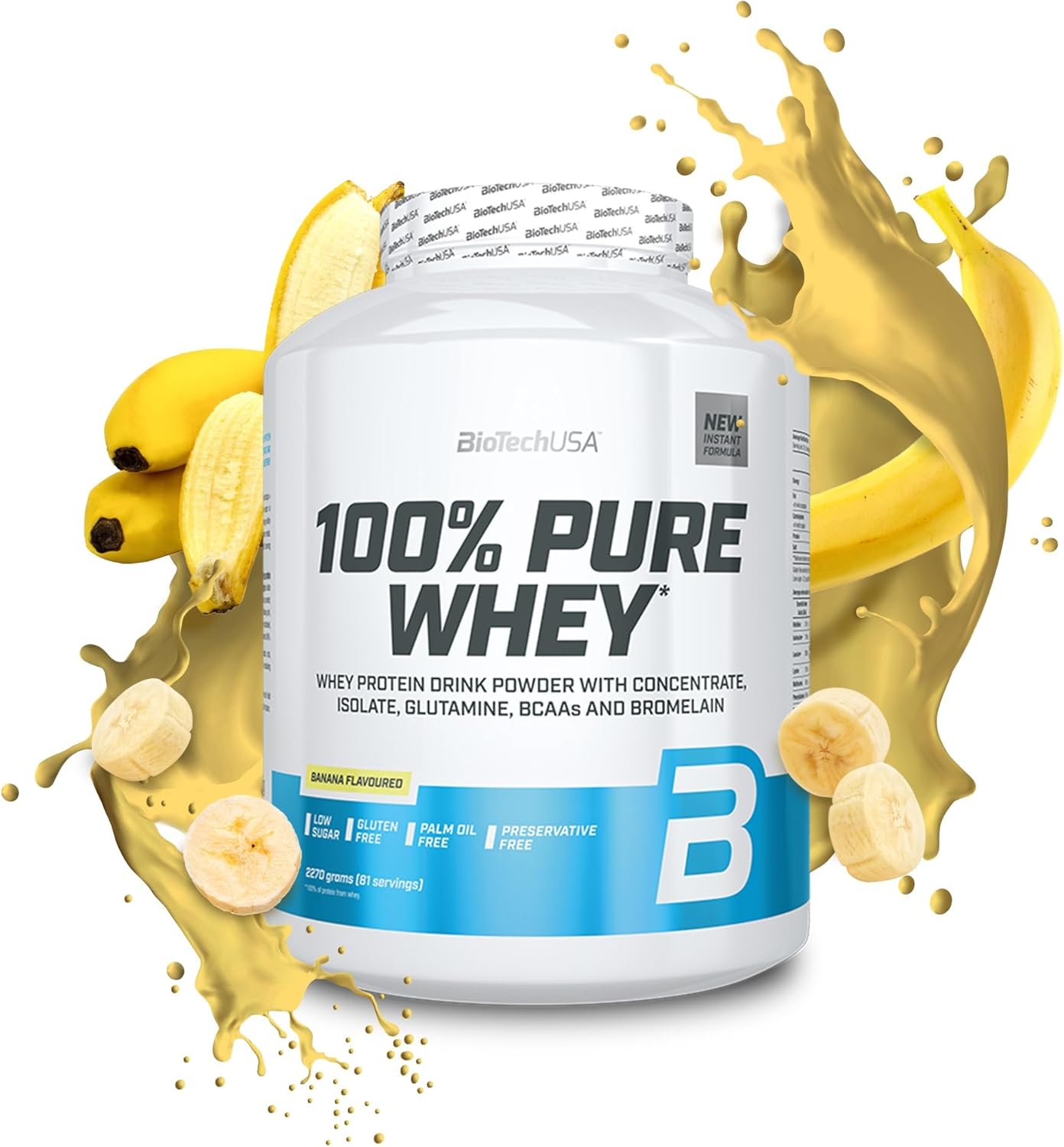 BioTech USA 100% Pure Whey 2.27kg Banana