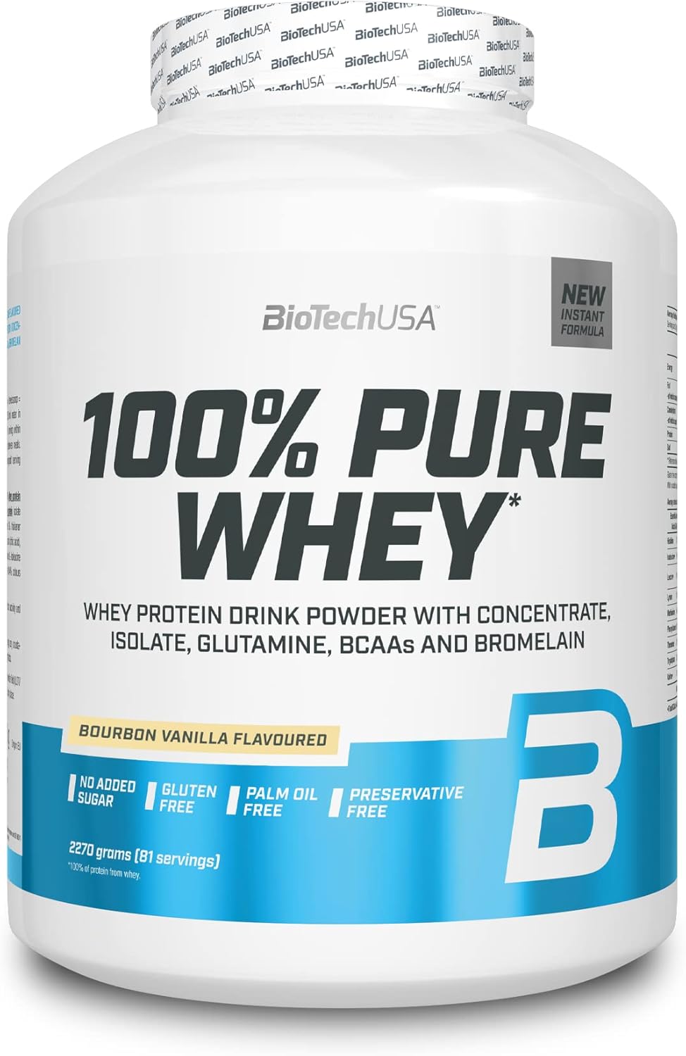 BioTech USA 100% Pure Whey 2.27kg Bourbon Vanilla