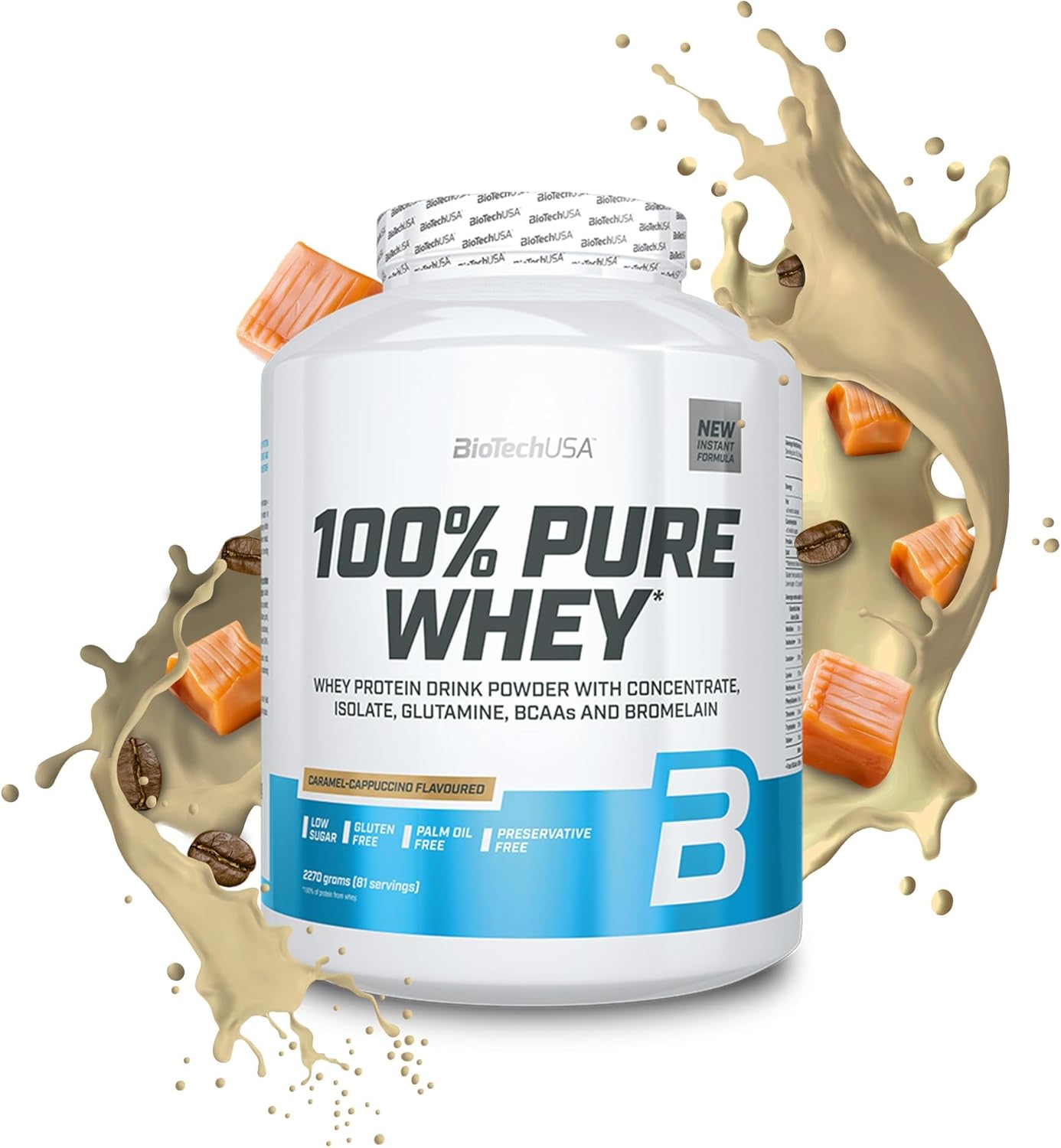 BioTech USA 100% Pure Whey 2.27kg Caramel Capuccino