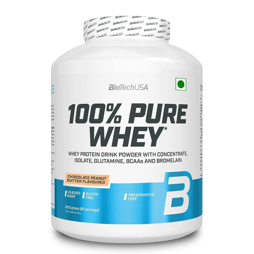 BioTech USA 100% Pure Whey 2.27kg Chocolate Peanut Butter