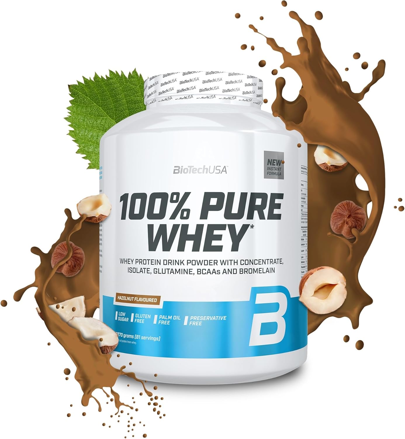 BioTech USA 100% Pure Whey 2.27kg Hazelnut