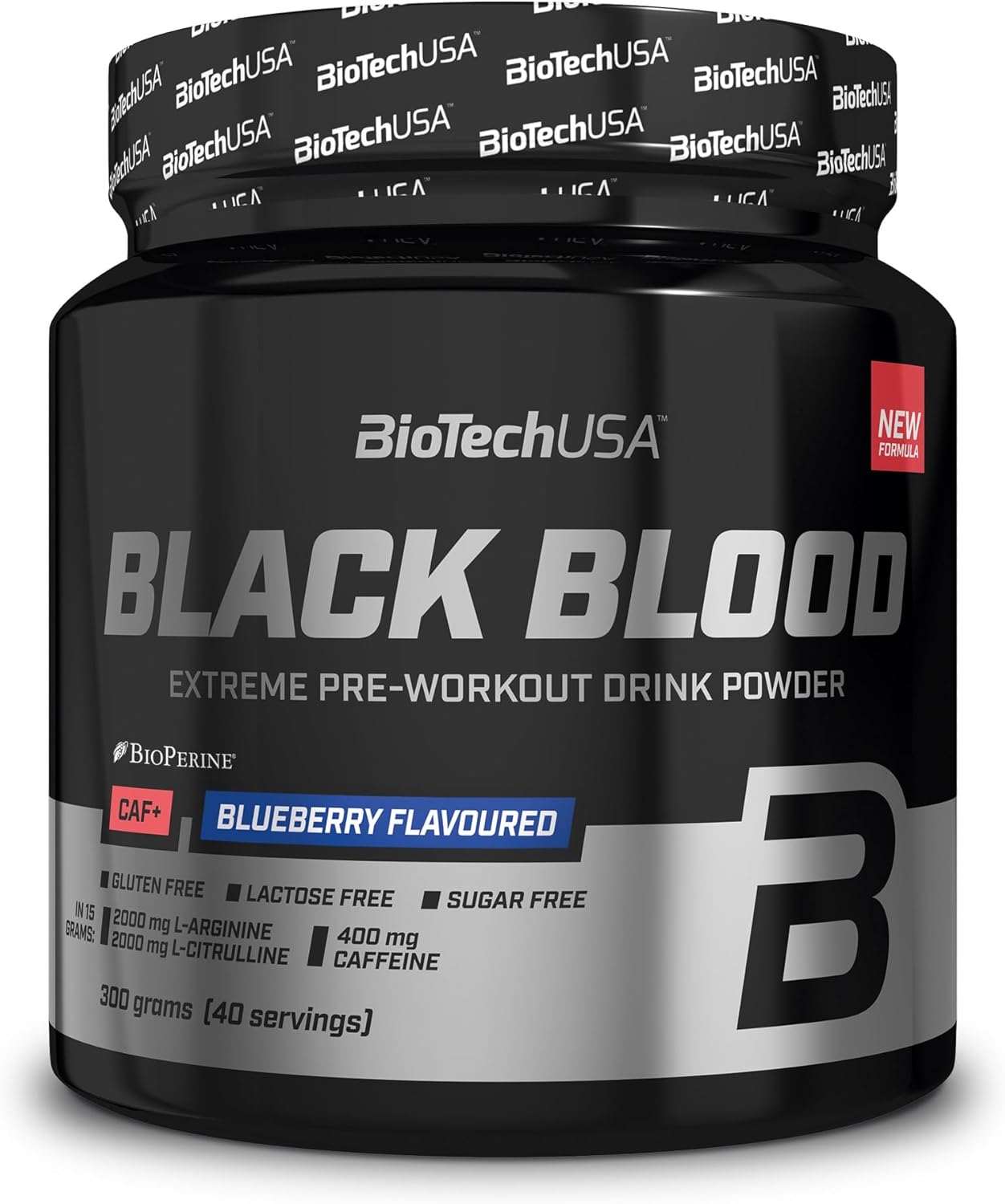 BioTech USA Black Blood CAF+ 300g Blueberry