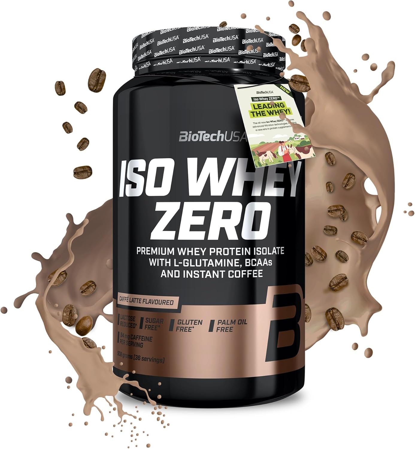 BioTech USA Iso Whey Zero 908g Caffe Latte