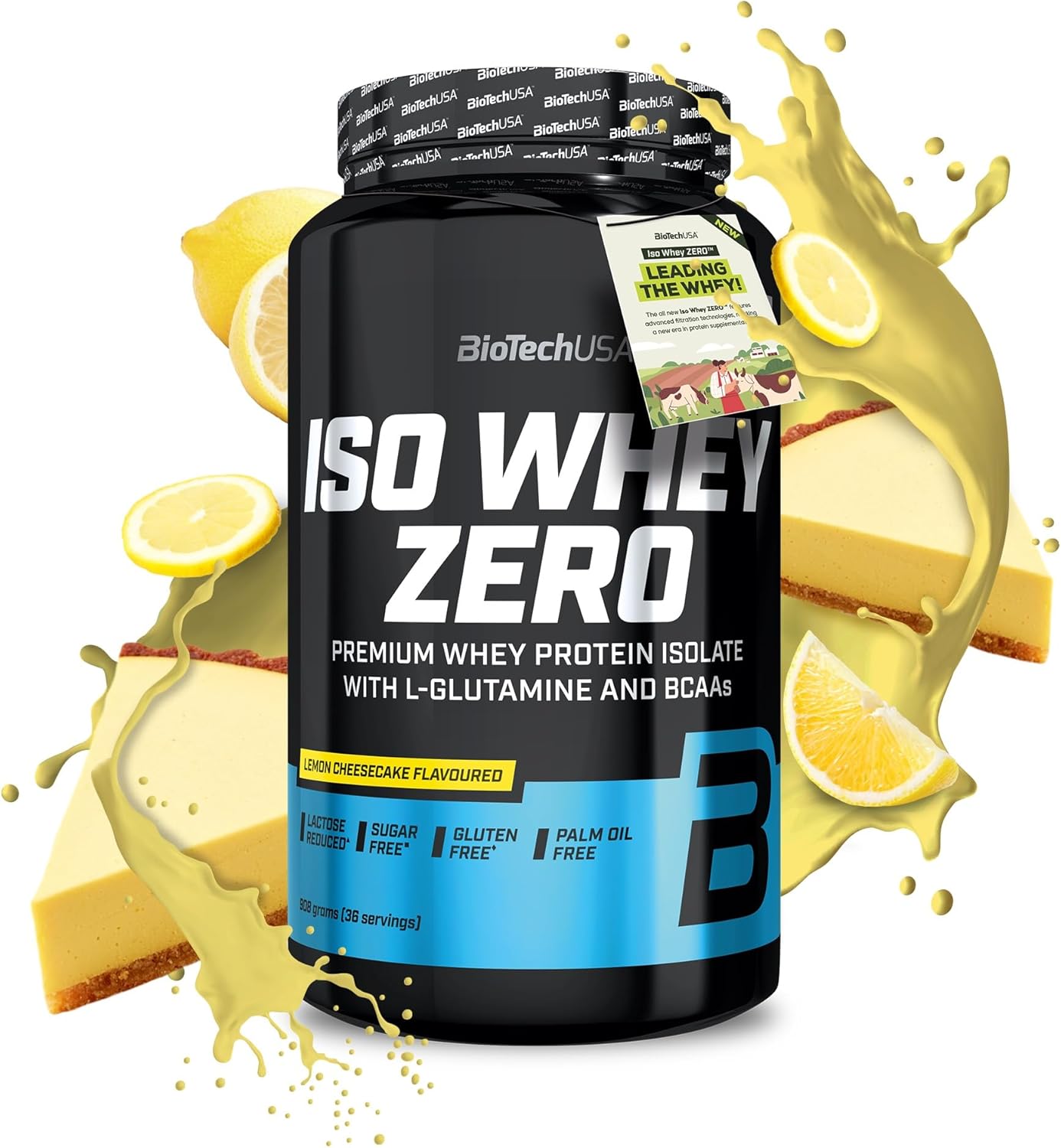 BioTech USA Iso Whey Zero 908g Lemon Cheesecake