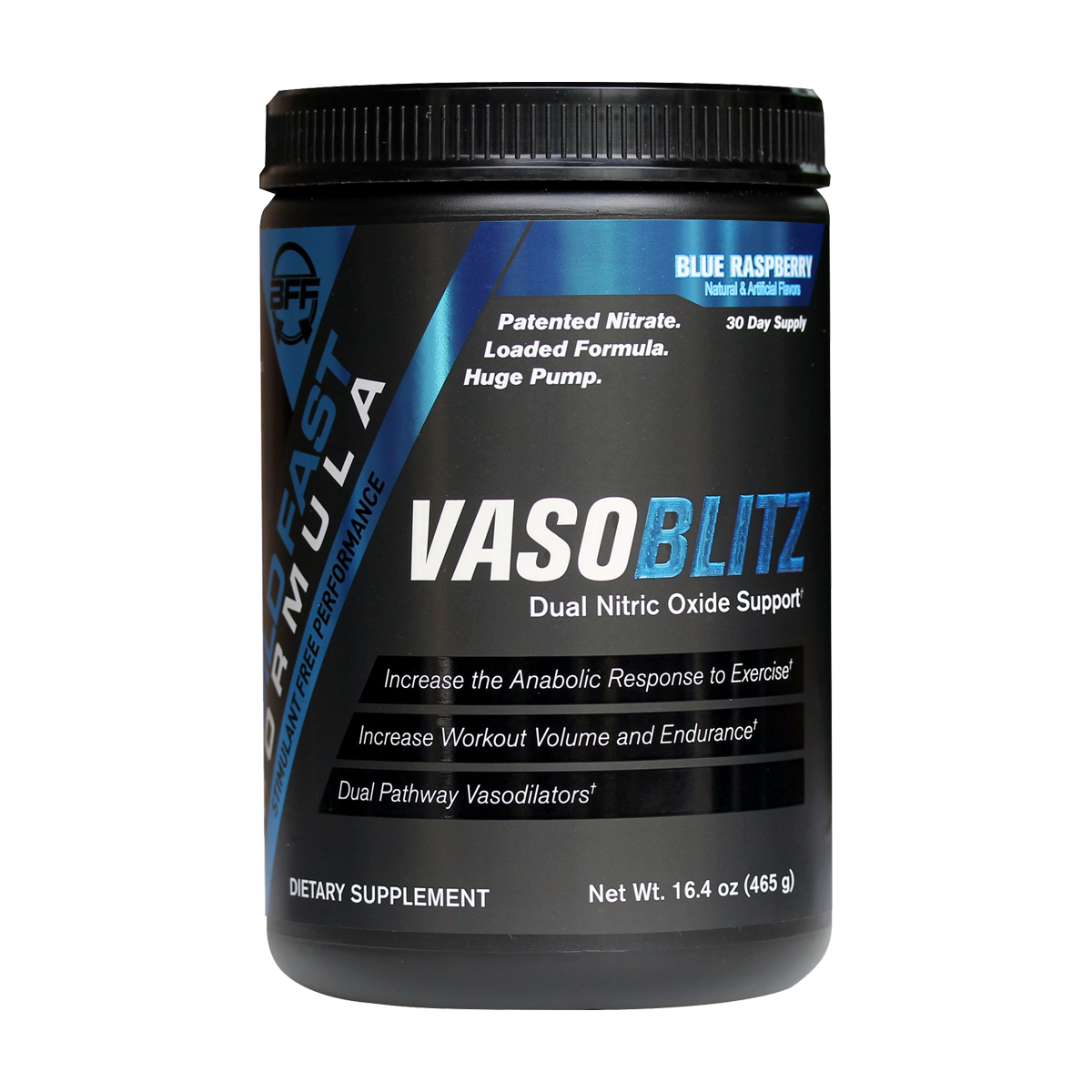 Build Fast Formula Vaso Blitz 465g Blue Raspberry