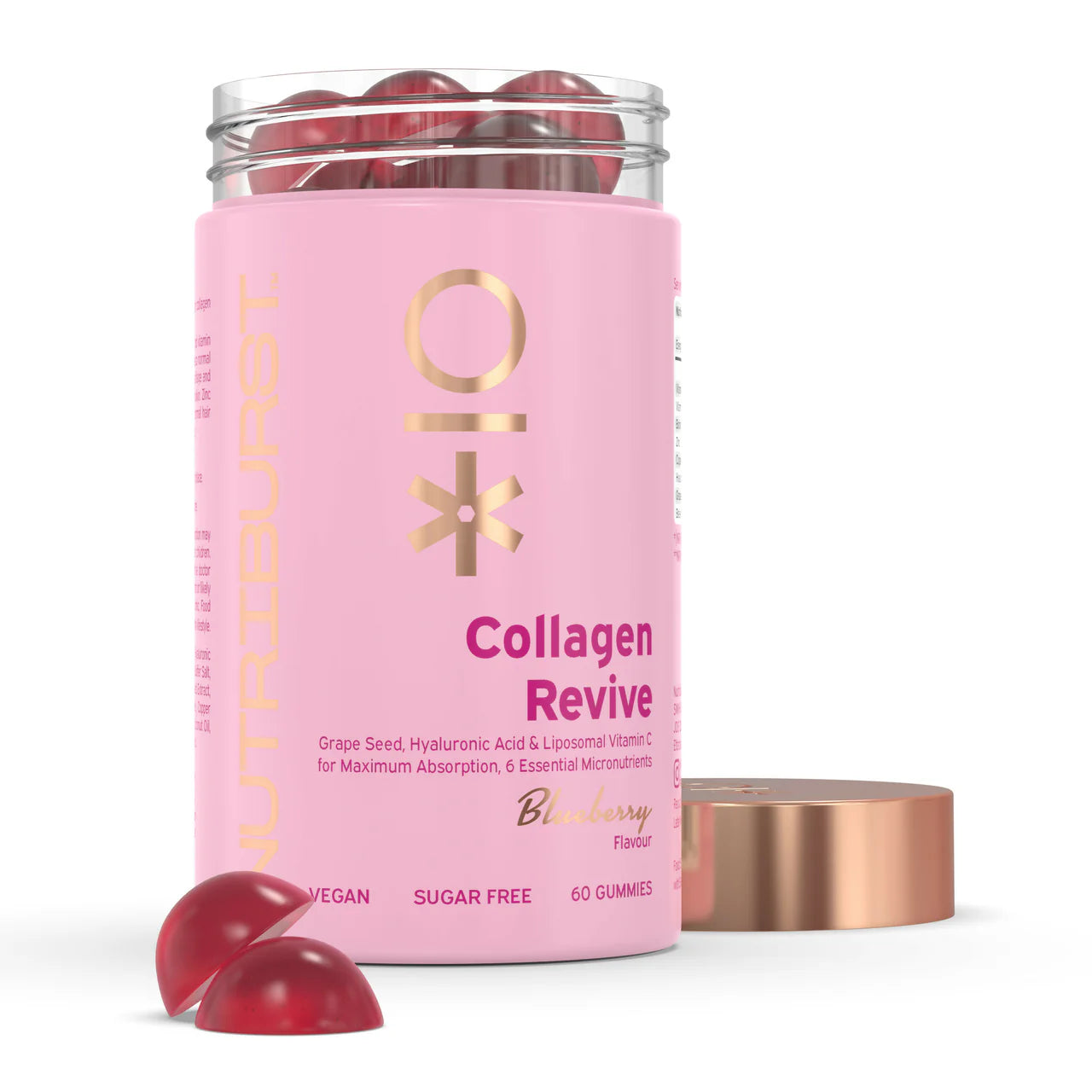 Nutriburst Collagen Revive 60 Gummies Blueberry