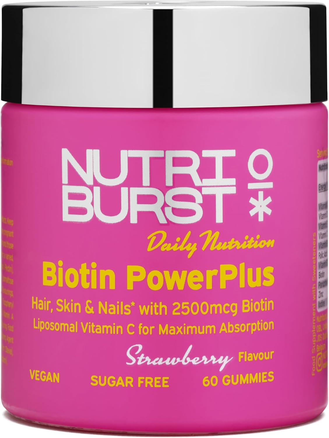 Nutriburst Biotin Powerplus 60 Gummies Strawberry