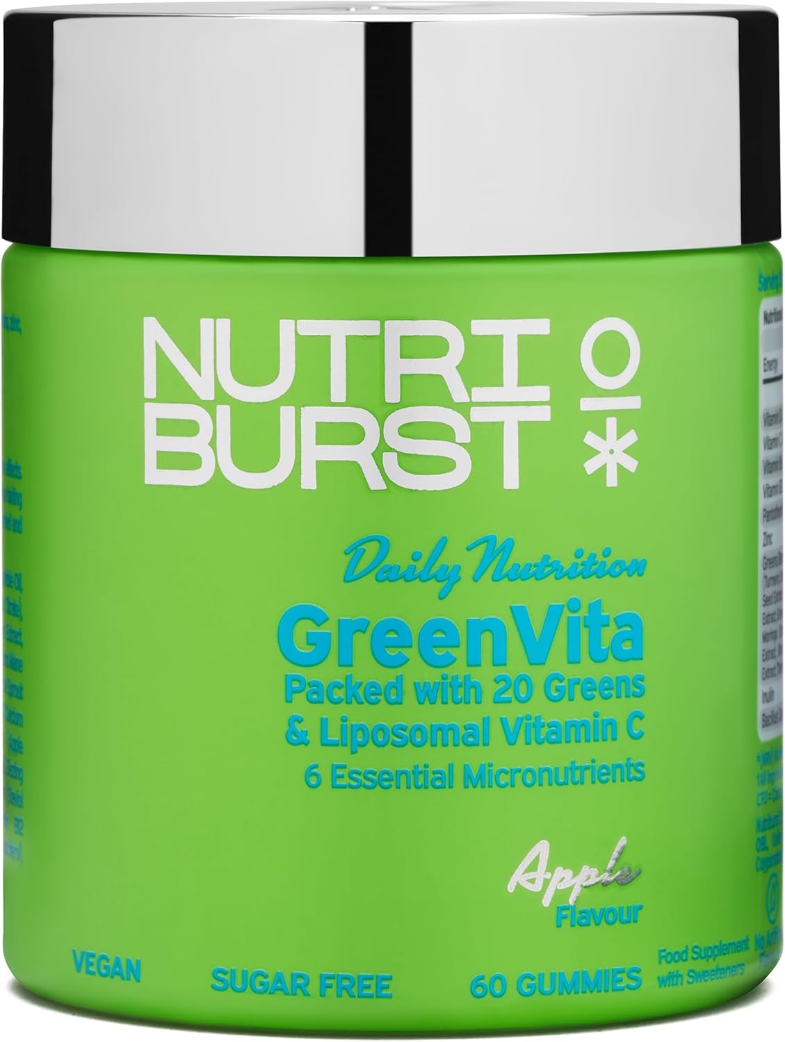 Nutriburst Greenvita 60 Gummies Apple